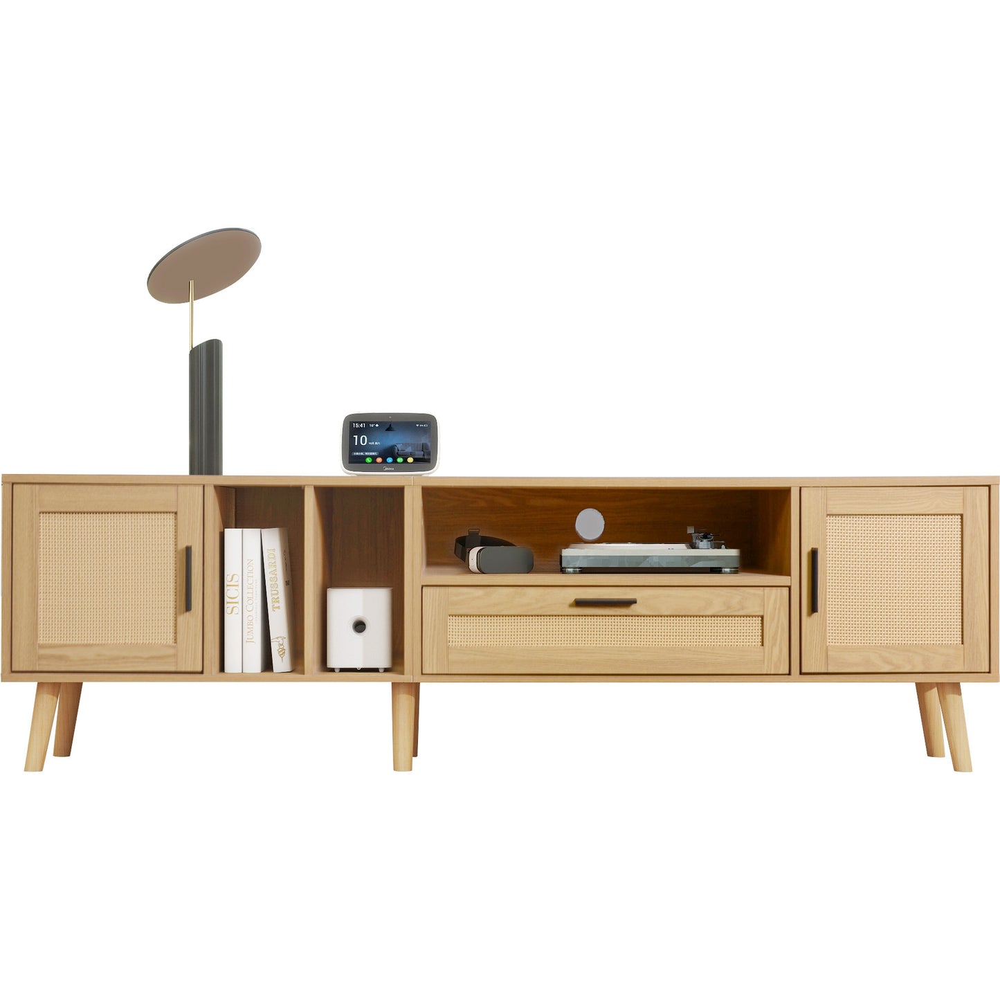 Rattan Chic TV Stand: Stylish Console for Any Room