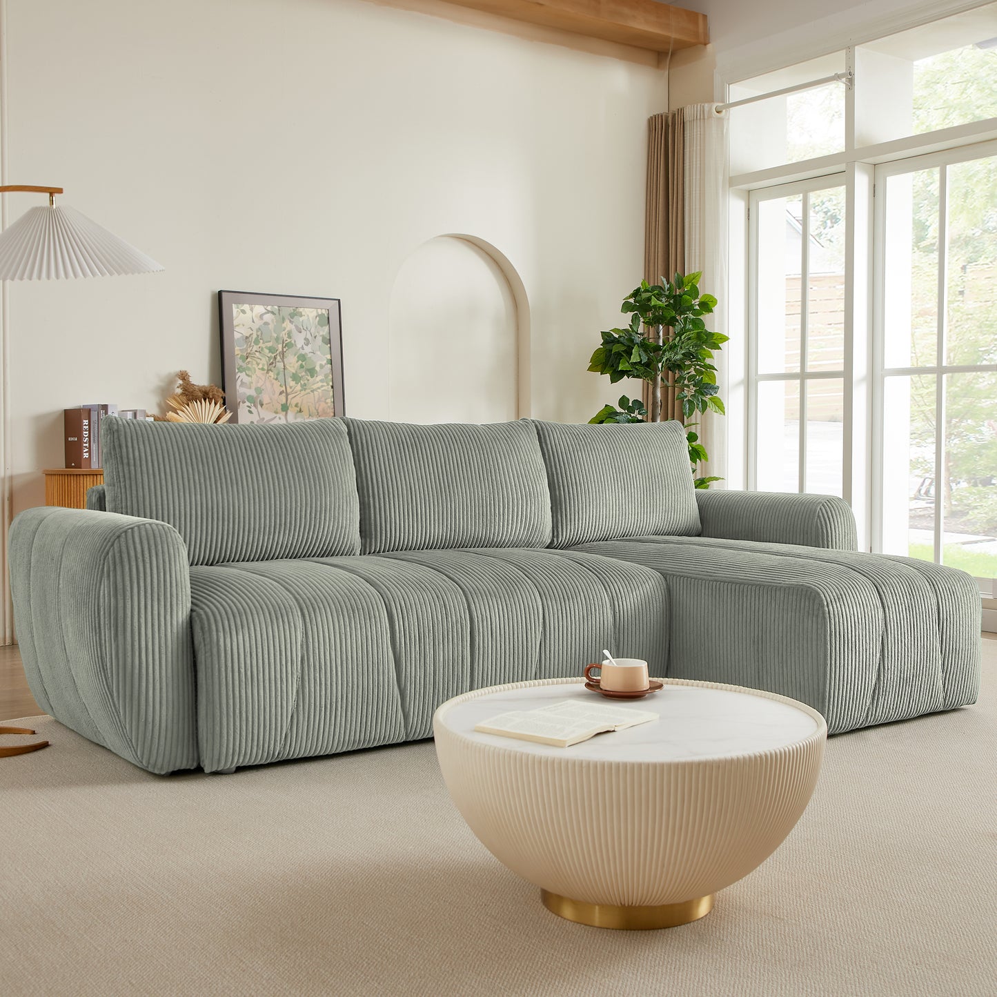 Cozy Corner Convertible Sofa