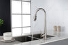 Sleek Brushed Nickel Kitchen Faucet with Pull-Down Sprayer