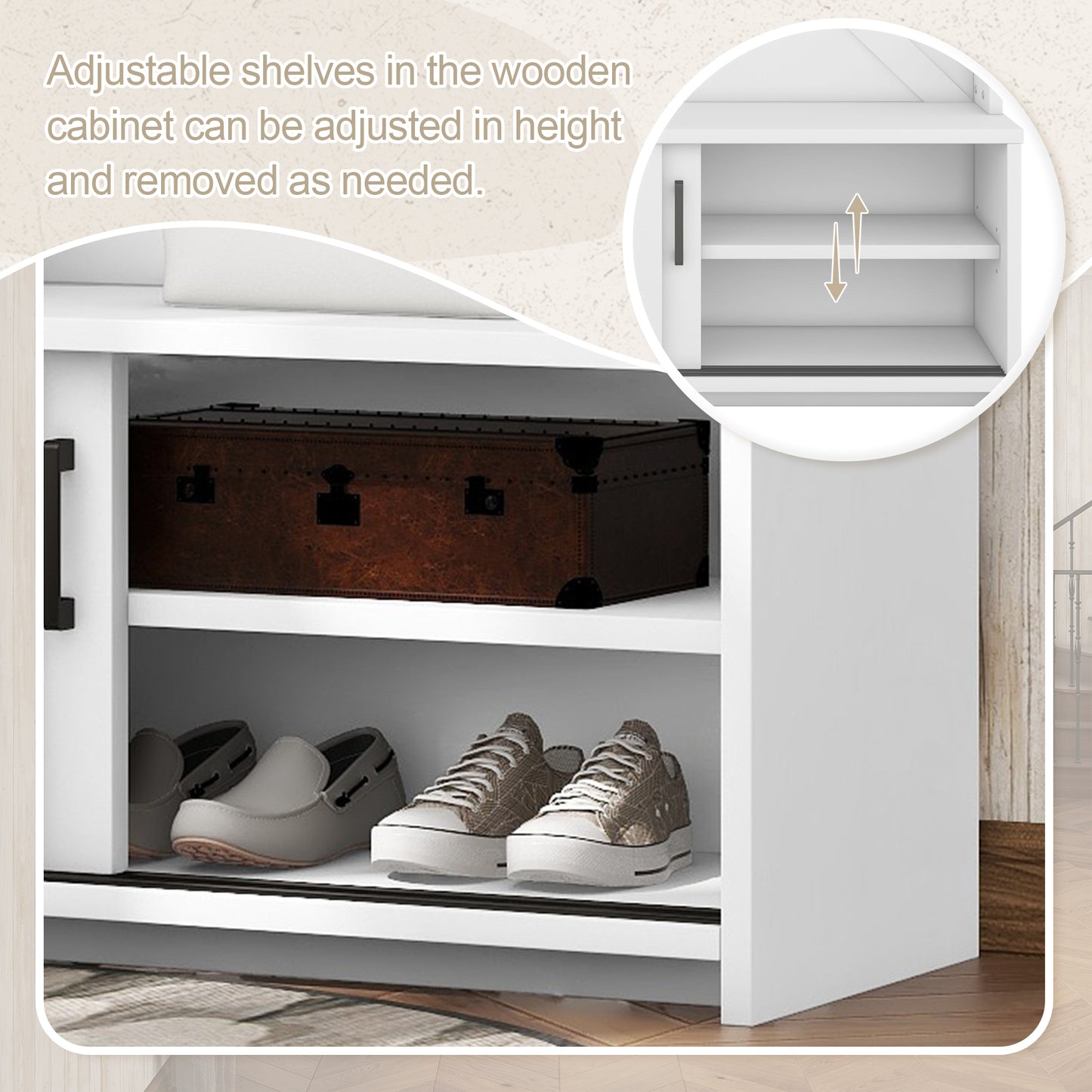 Entryway Charm: Multi-Functional Coat Rack & Storage Bench