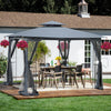 Cozy Outdoor Gazebo Canopy with Bug Screen