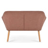 Cozy Pink Loveseat with Pillows