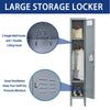 Secure Gray Metal Locker for Home or Office