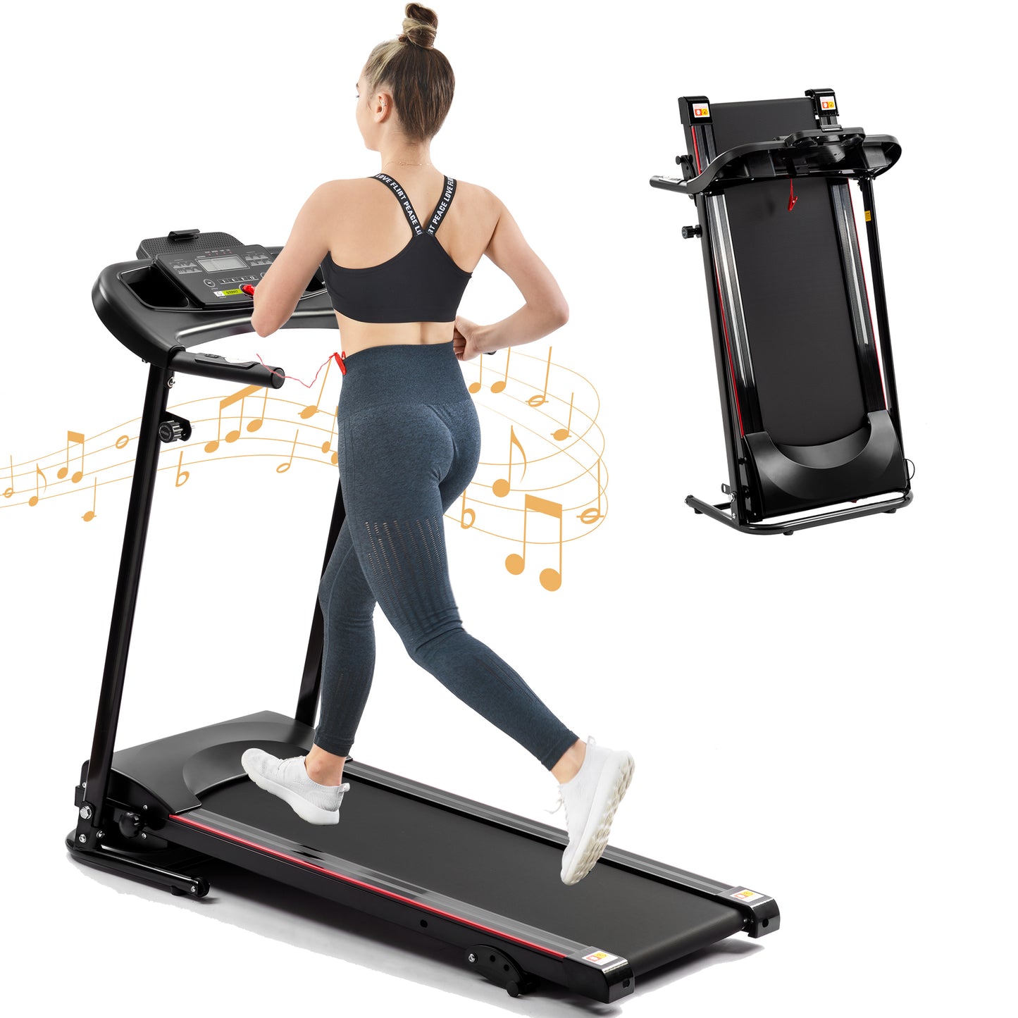 Foldable Smart Treadmill for Home Fitness