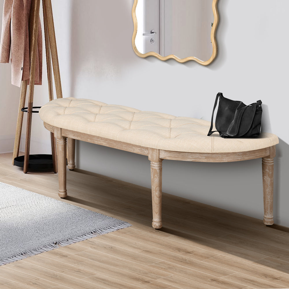 Stylish Halfmoon Entry Bench