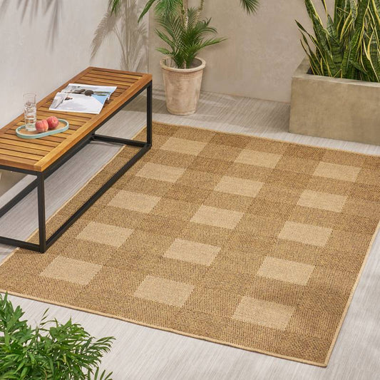 Textured Natural Indoor/Outdoor Rug