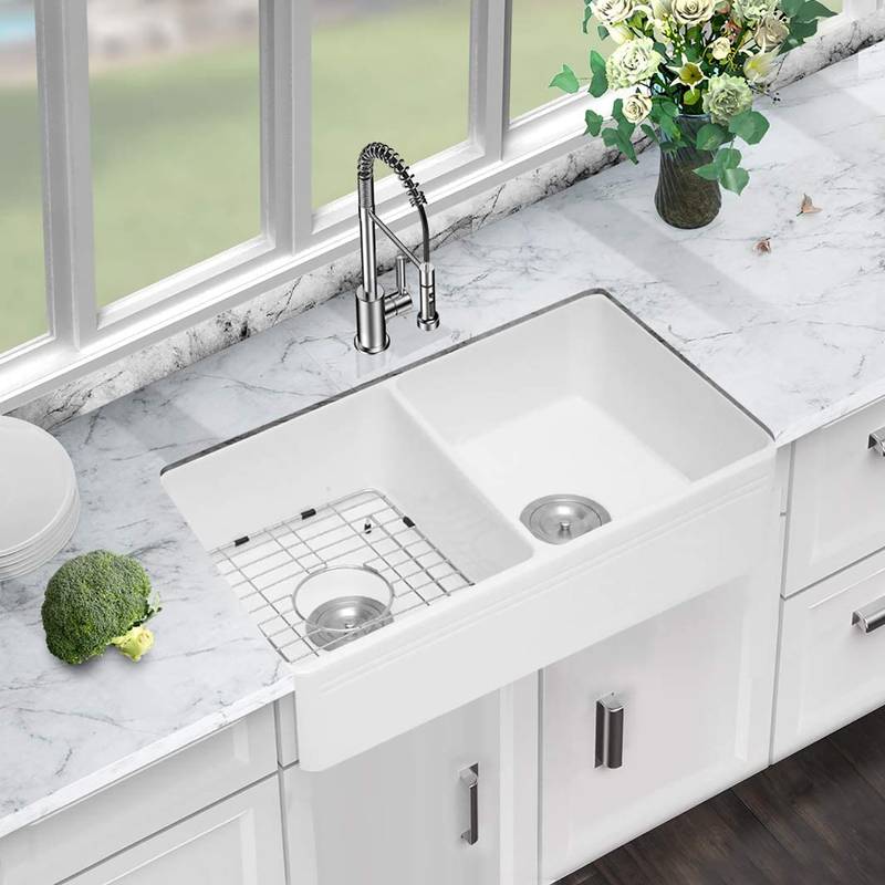 Charming White Farmhouse Sink