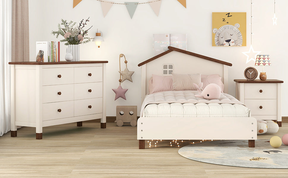 Elegant Twin Bedroom Set with Storage Solutions