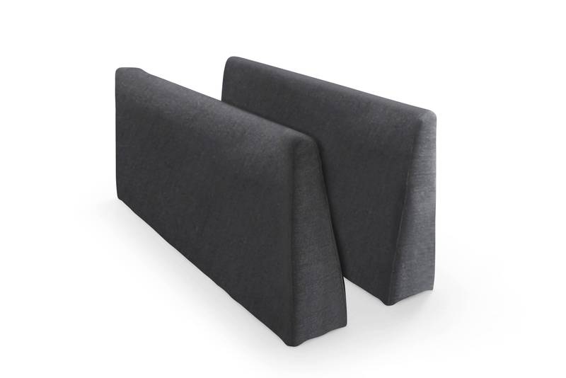 Cozy Corner Sofa Set with Ottoman - Modern L-Shaped Design in Stylish Grey
