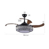 Sleek LED Ceiling Fan with Light & Remote - Modern Comfort for Every Room