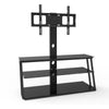 Sleek Adjustable Glass TV Stand