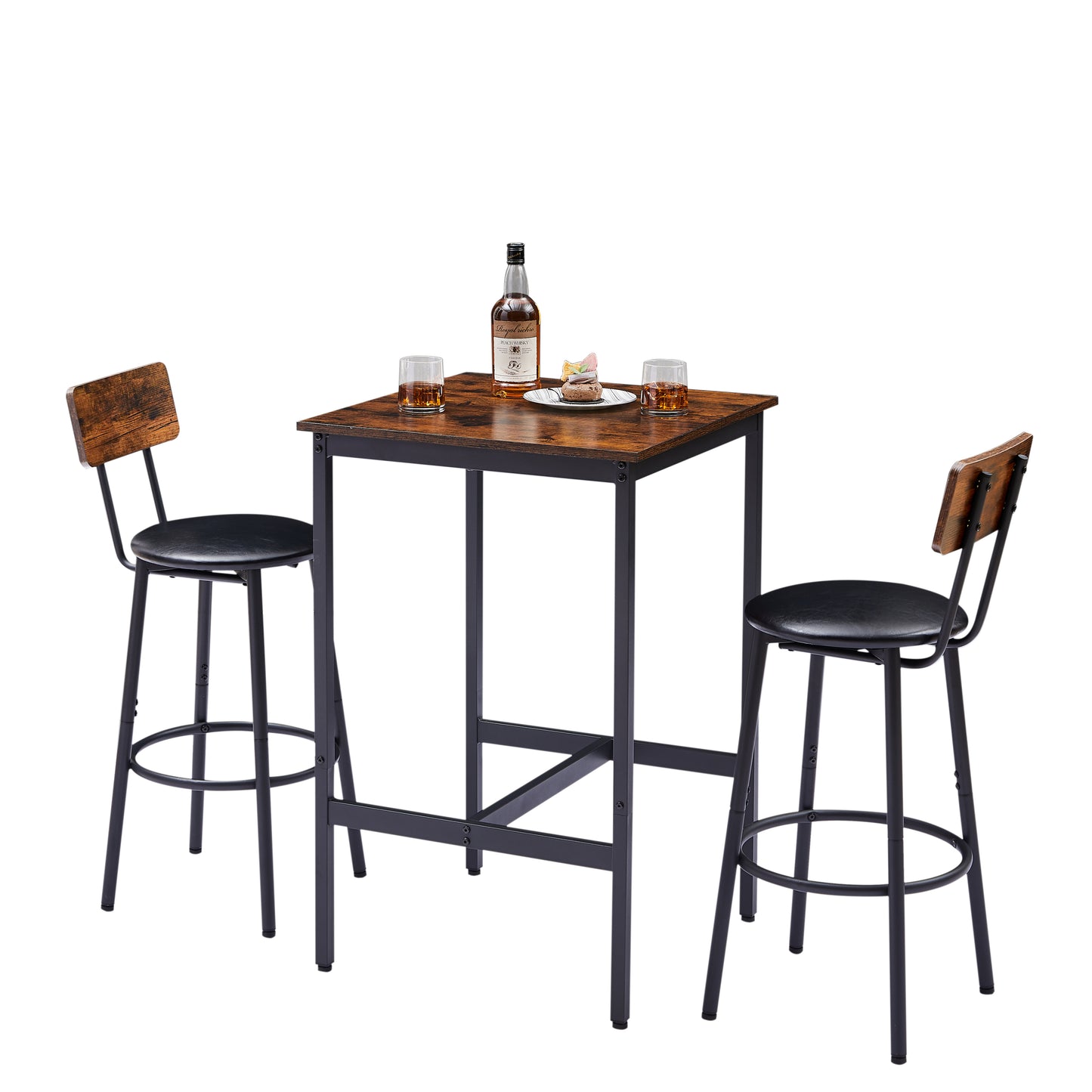 Rustic Bar Table & Stool Set