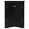 Chic Black Triangle Storage Cabinet for Home & Kitchen