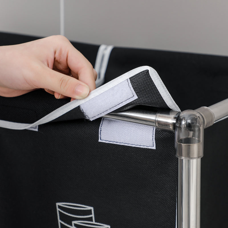 Easy Move Laundry Sorter with Removable Bags