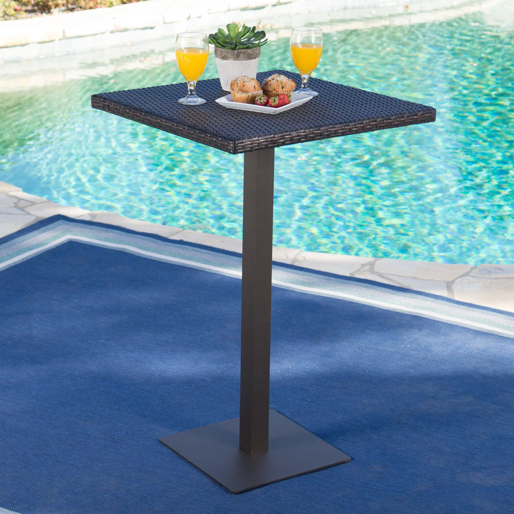 Chic Rattan Square Bar Table