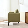 Olive Green Modern Barrel Chair