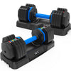 Quick-Adjust Fitness Dumbbells - Pair with Secure Grip for Full-Body Workouts