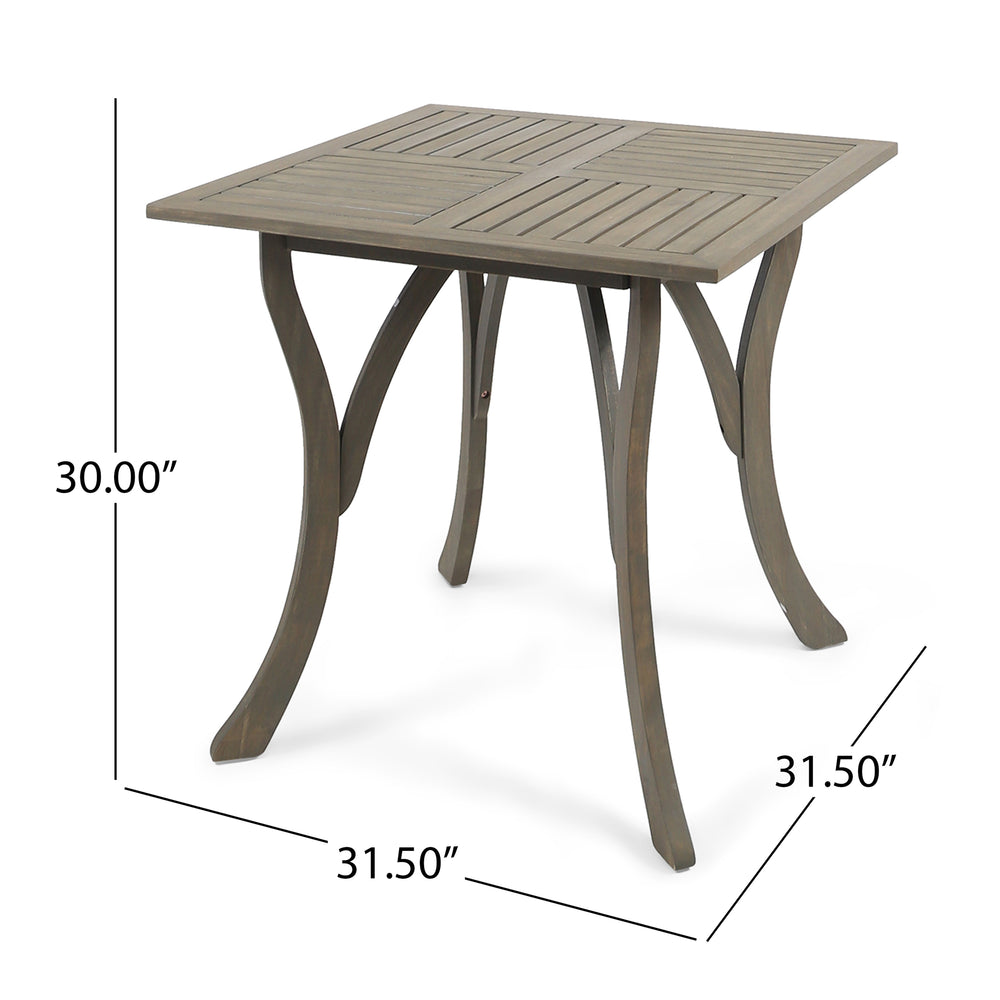 Chic Square Wood Table