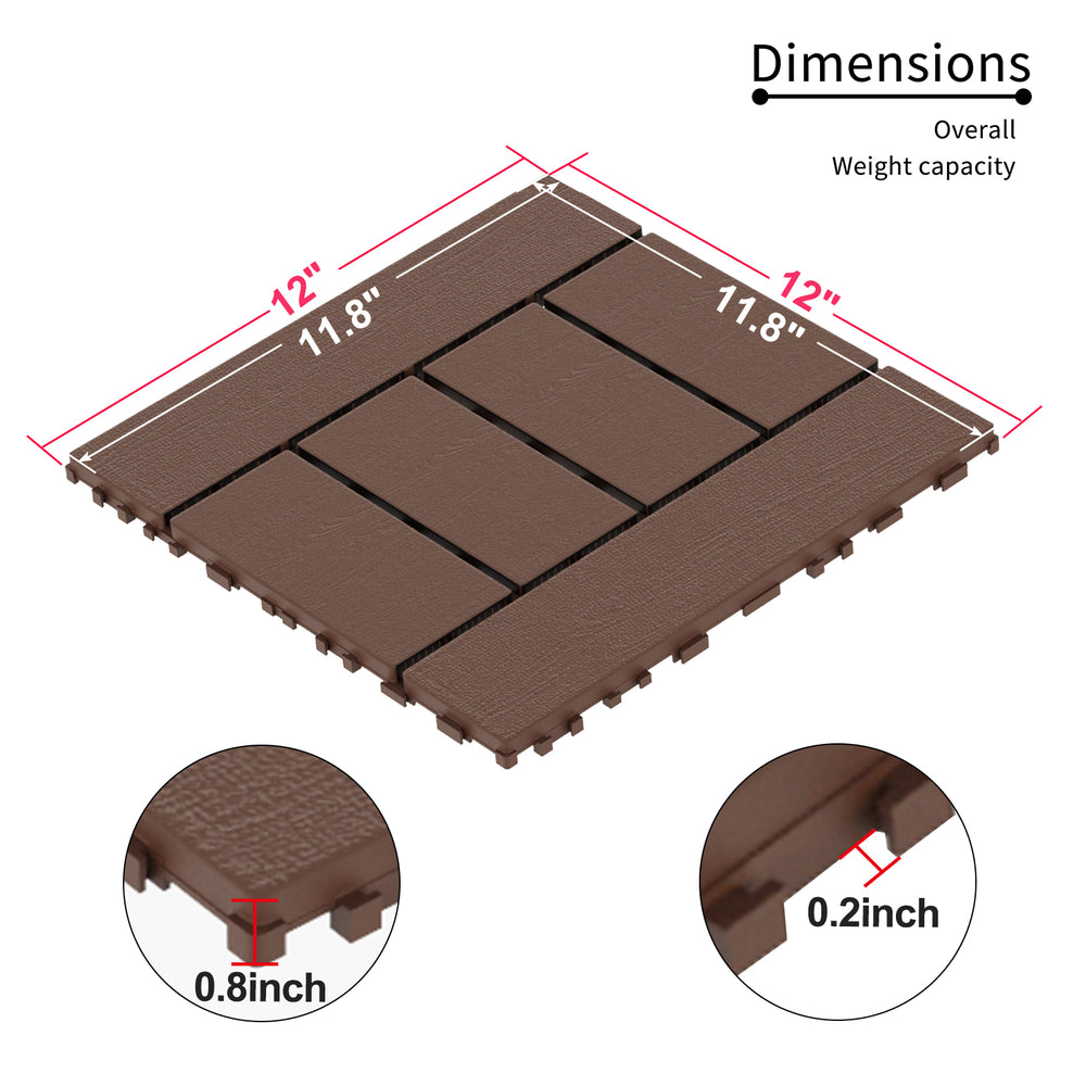 Easy Deck Tiles - Quick Interlocking Patio Flooring for Any Space