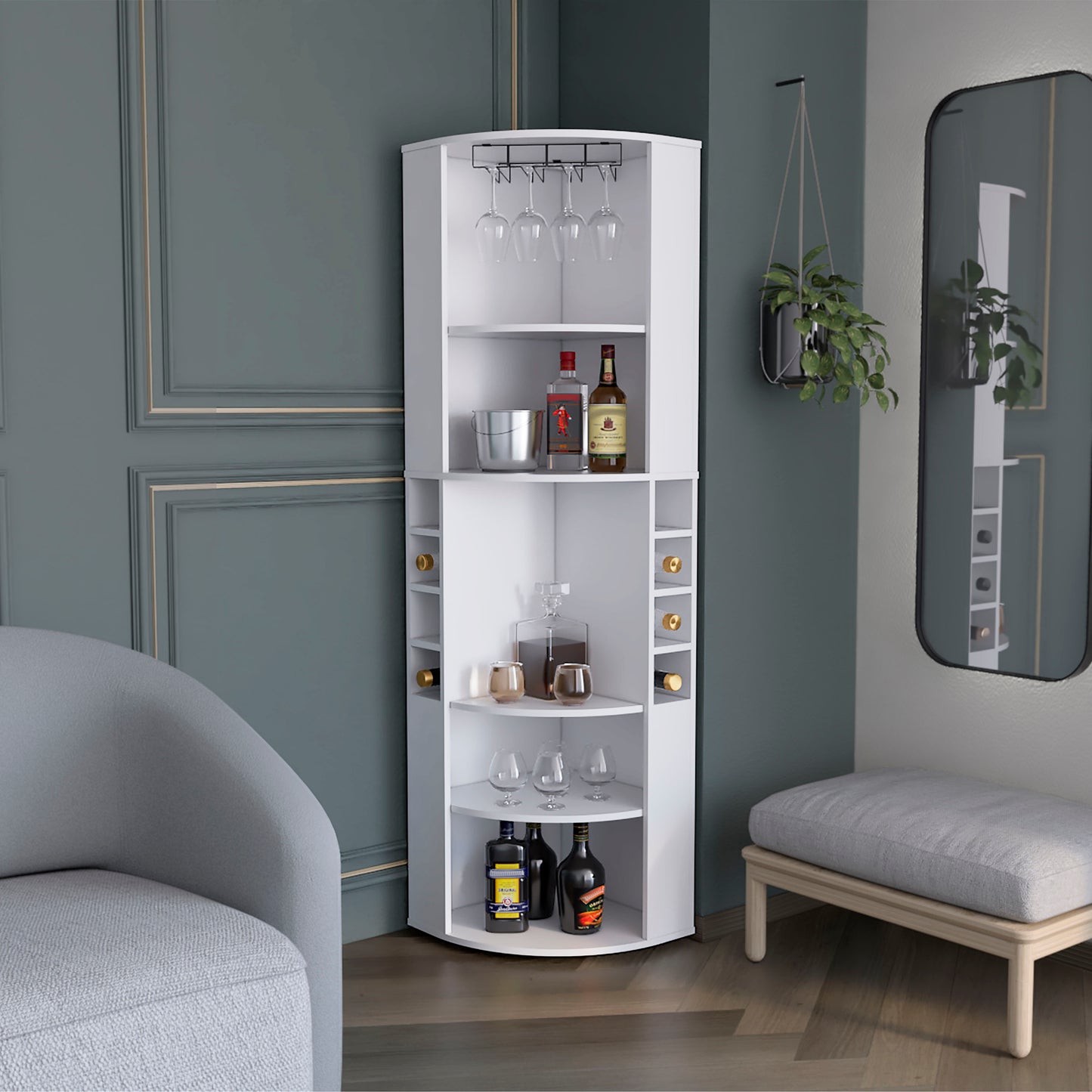 Oban Corner Bar with Storage & Style