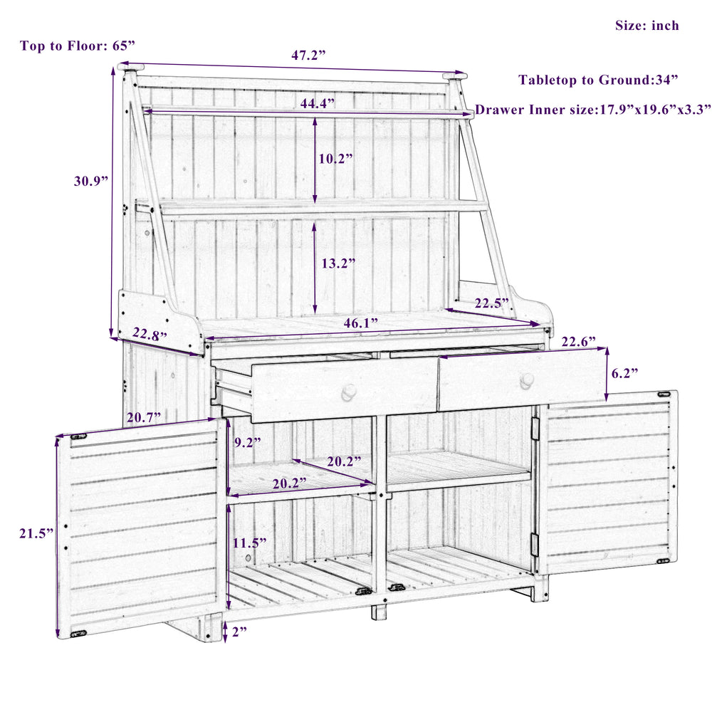 Garden Master Potting Bench