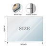 Sleek Silver Beveled Wall Mirror