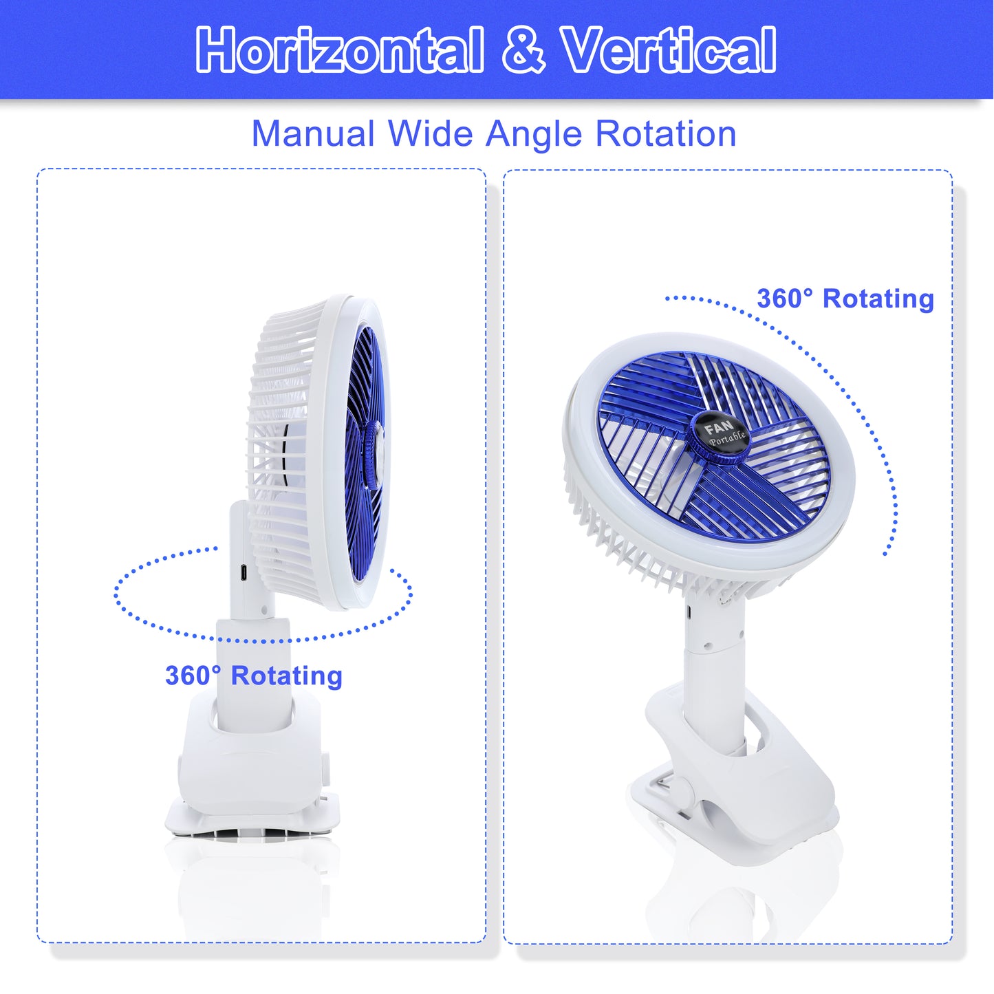 Cool Breeze Clip Fan with LED Light