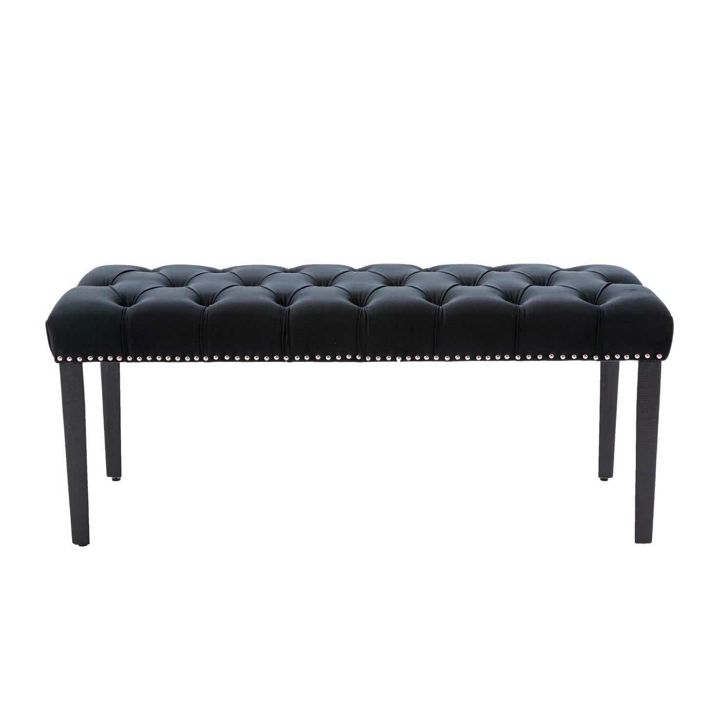 Velvet Elegance Tufted Bench