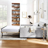 Cozy Linen Daybed with Hidden Trundle and USB Charging