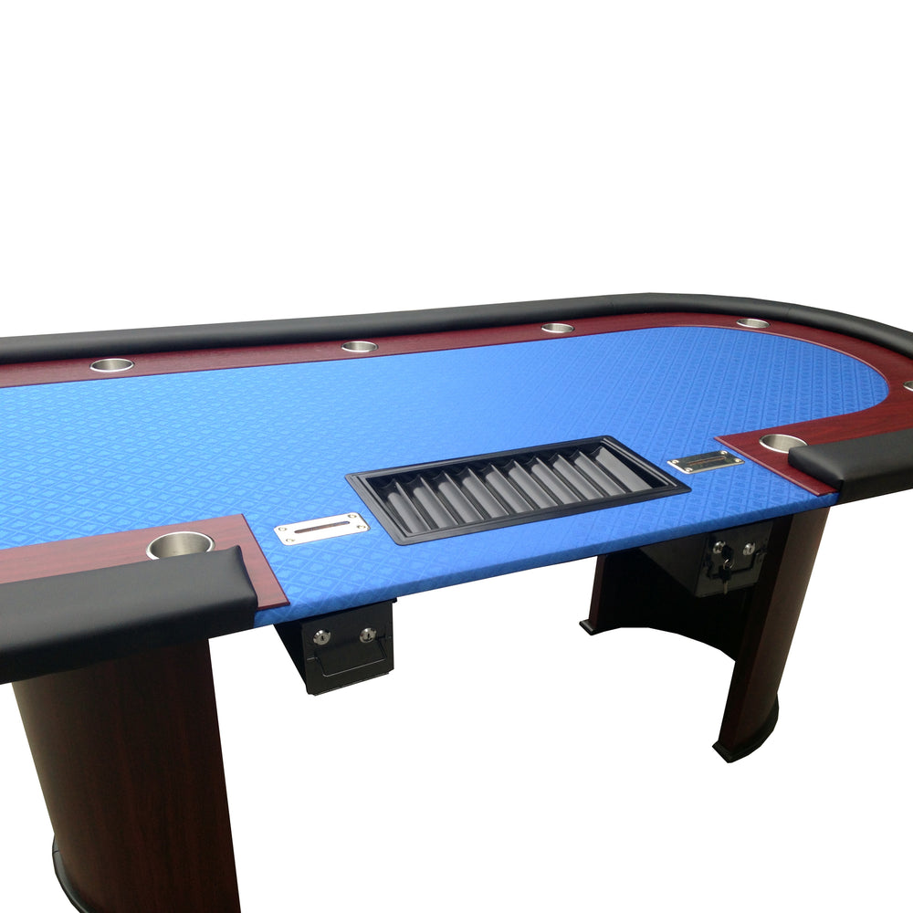 Luna Blue Waterproof Poker Table for 9 Players