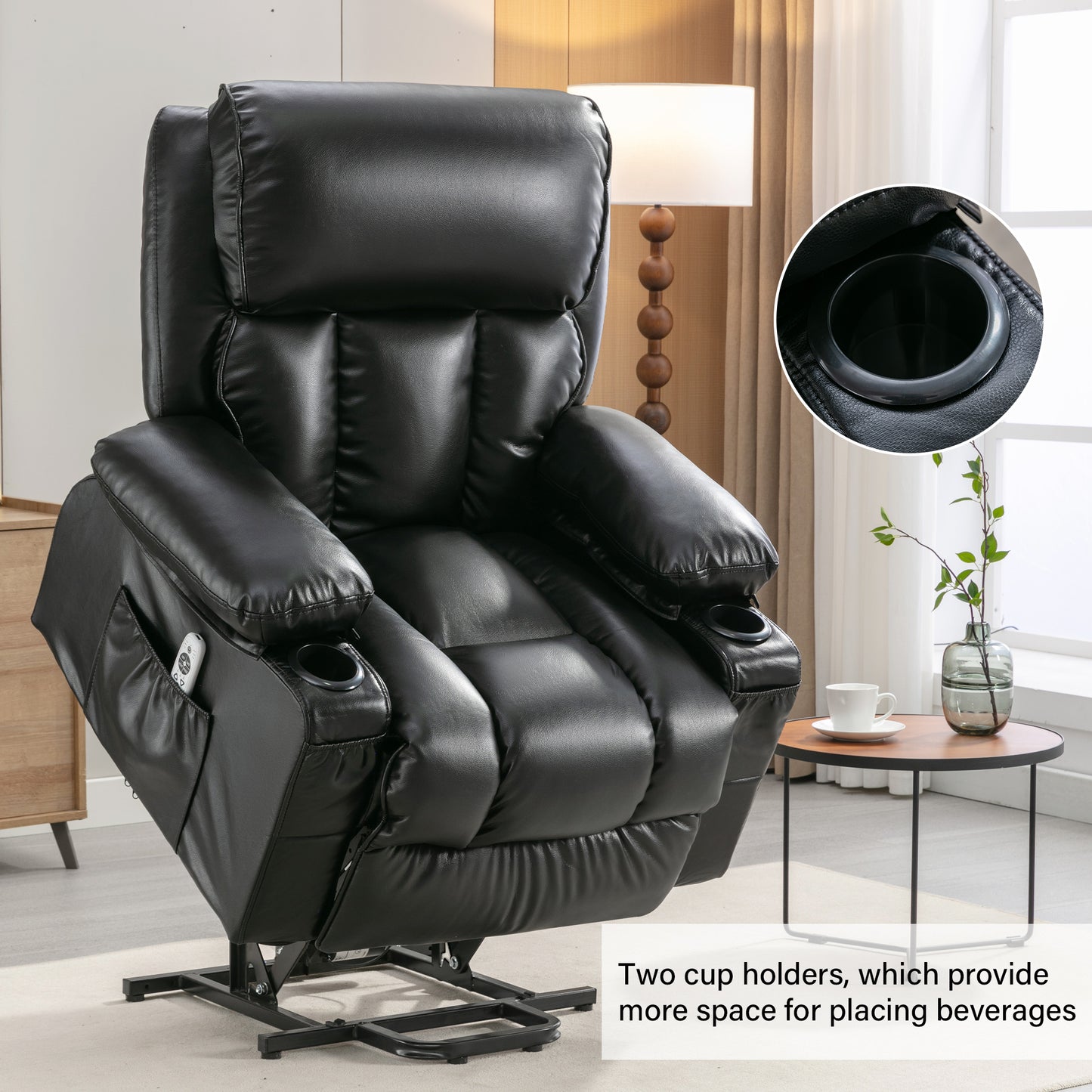 Cozy Comfort Lift Chair with Heat & Vibes