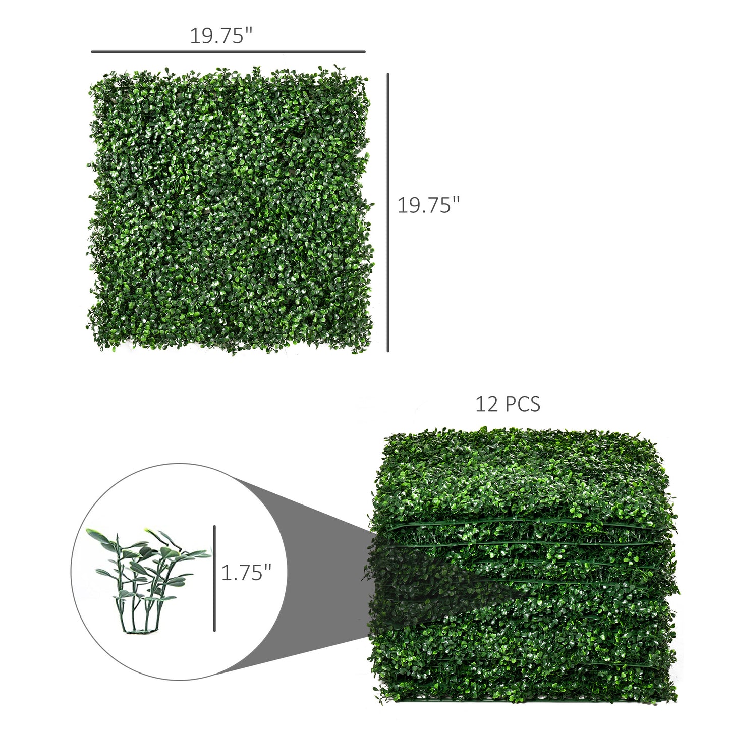 Vibrant Greenery Wall Panels for Indoor & Outdoor Decor