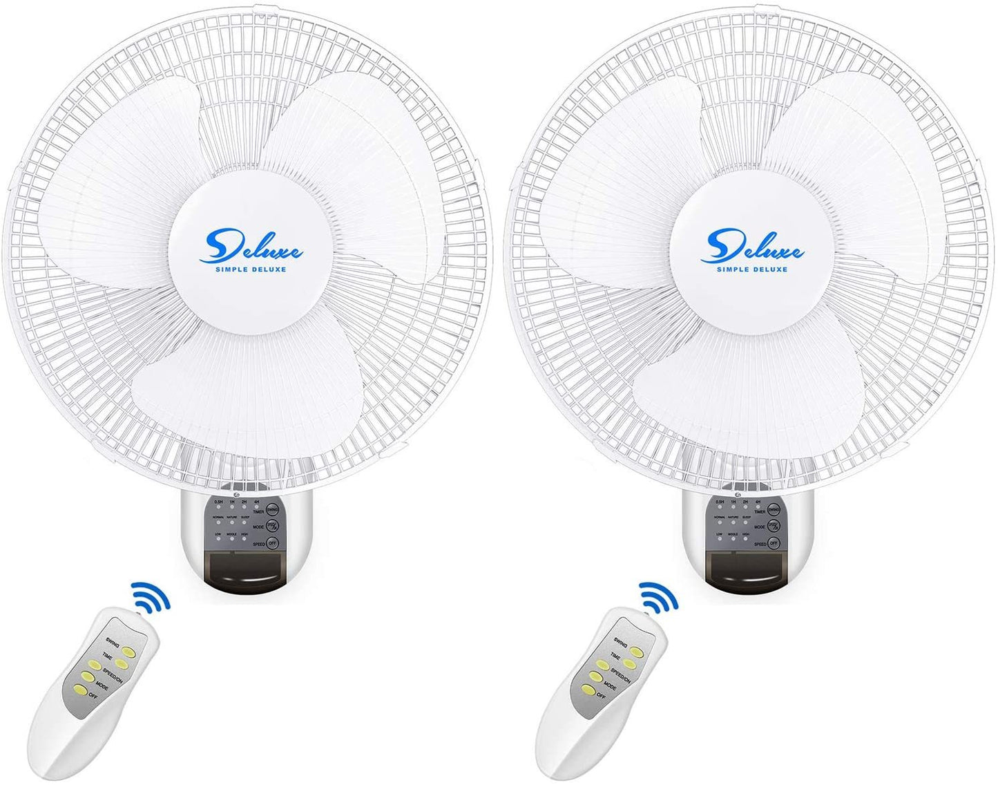 Cool Breeze Duo: Remote-Controlled Wall Fans