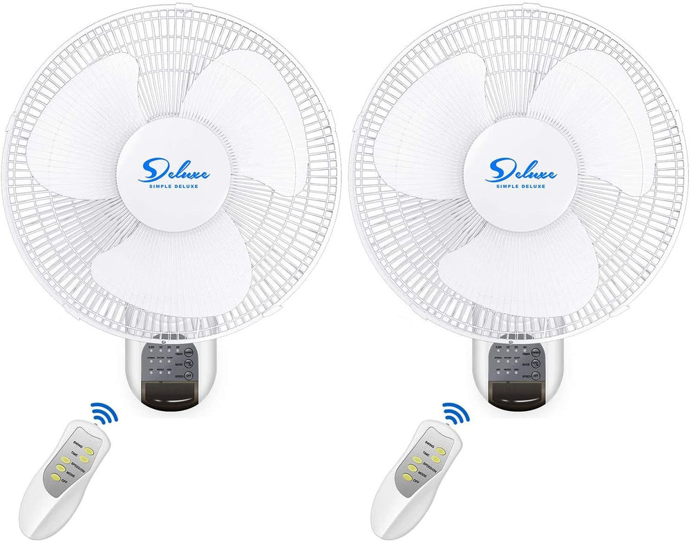 Cool Breeze Duo: Remote-Controlled Wall Fans