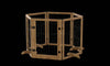 Flexible Dog Gate & Fence with Door - Stylish Indoor Barrier