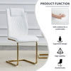 Chic Golden Leg Dining Chairs - Set of Six