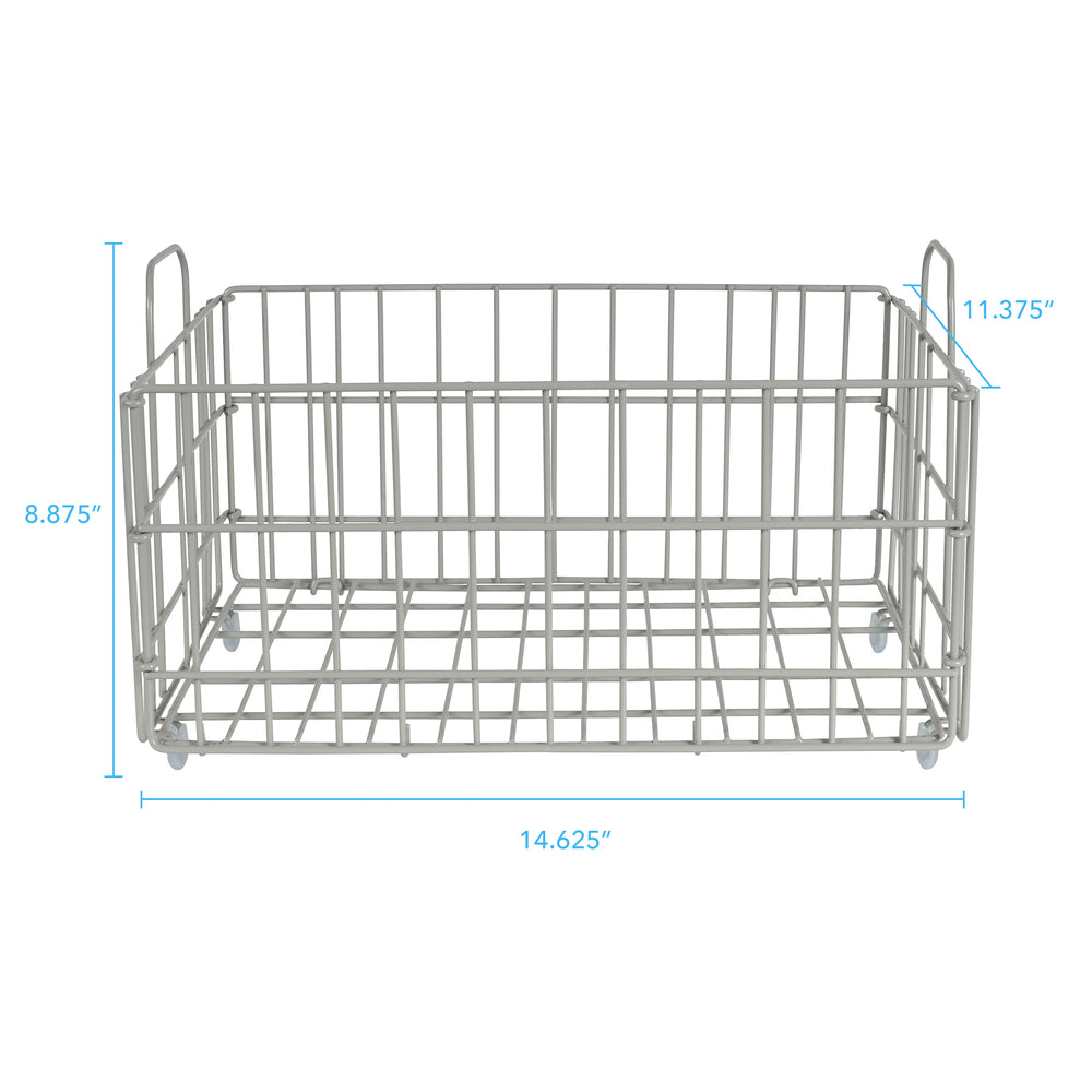 Smart Space Saver Basket - Light Gray