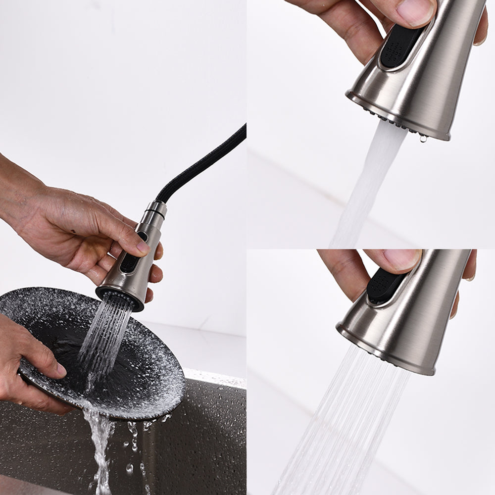 Sleek Pull-Down Kitchen Faucet with Sprayer