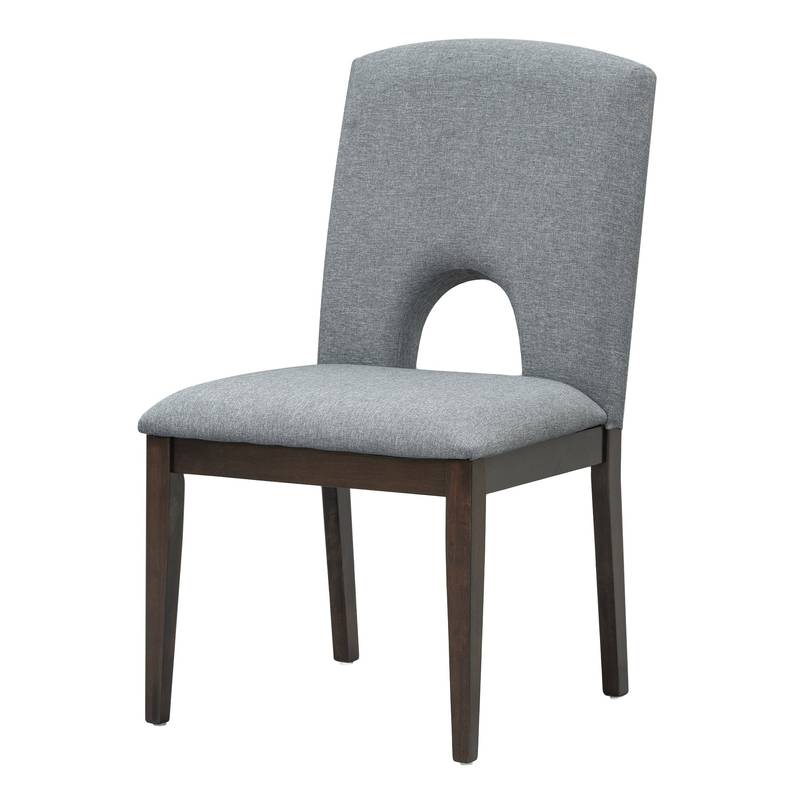 Cozy Expandable Dining Set with Removable Leaf in Espresso and Gray