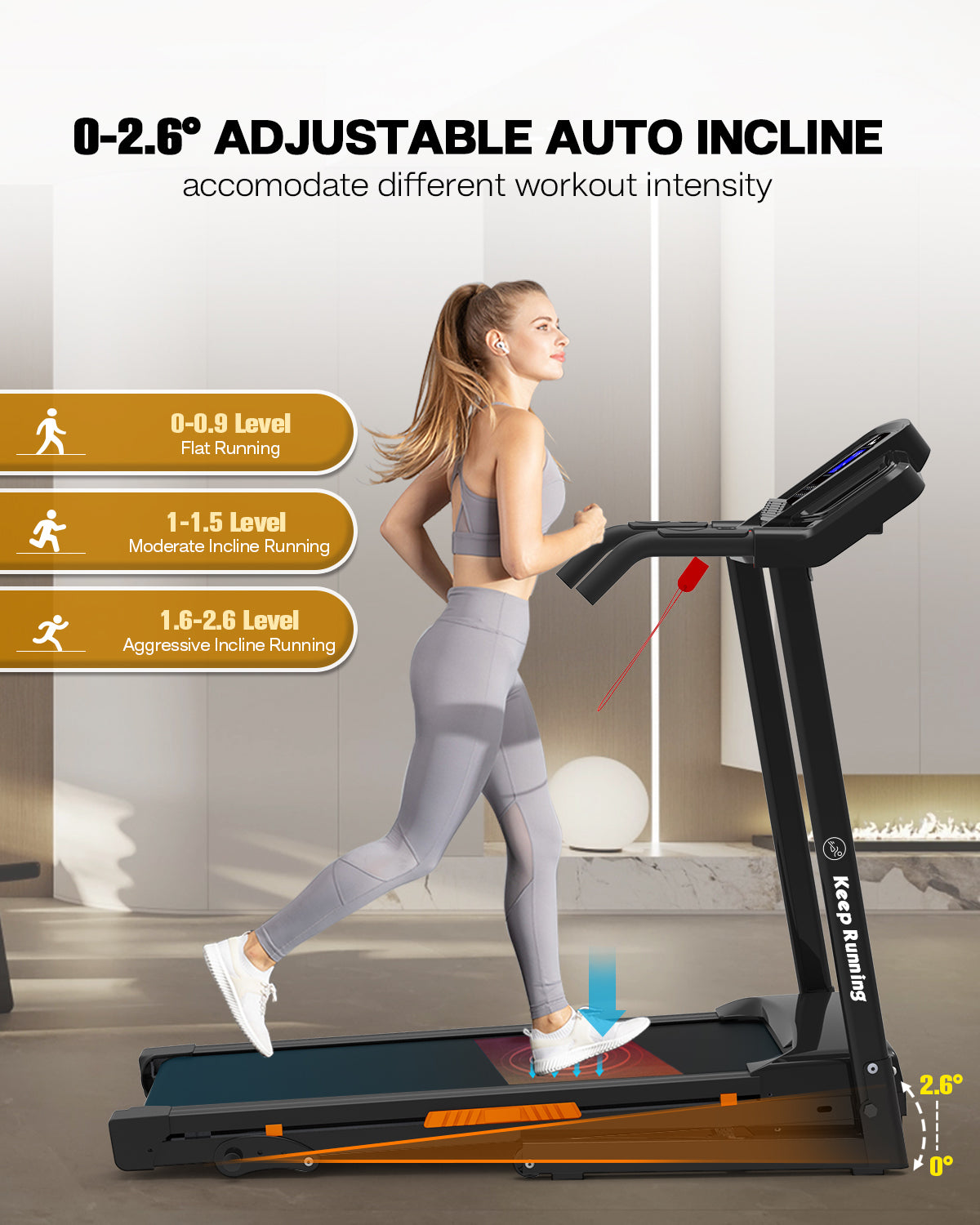 FlexFit Foldable Treadmill