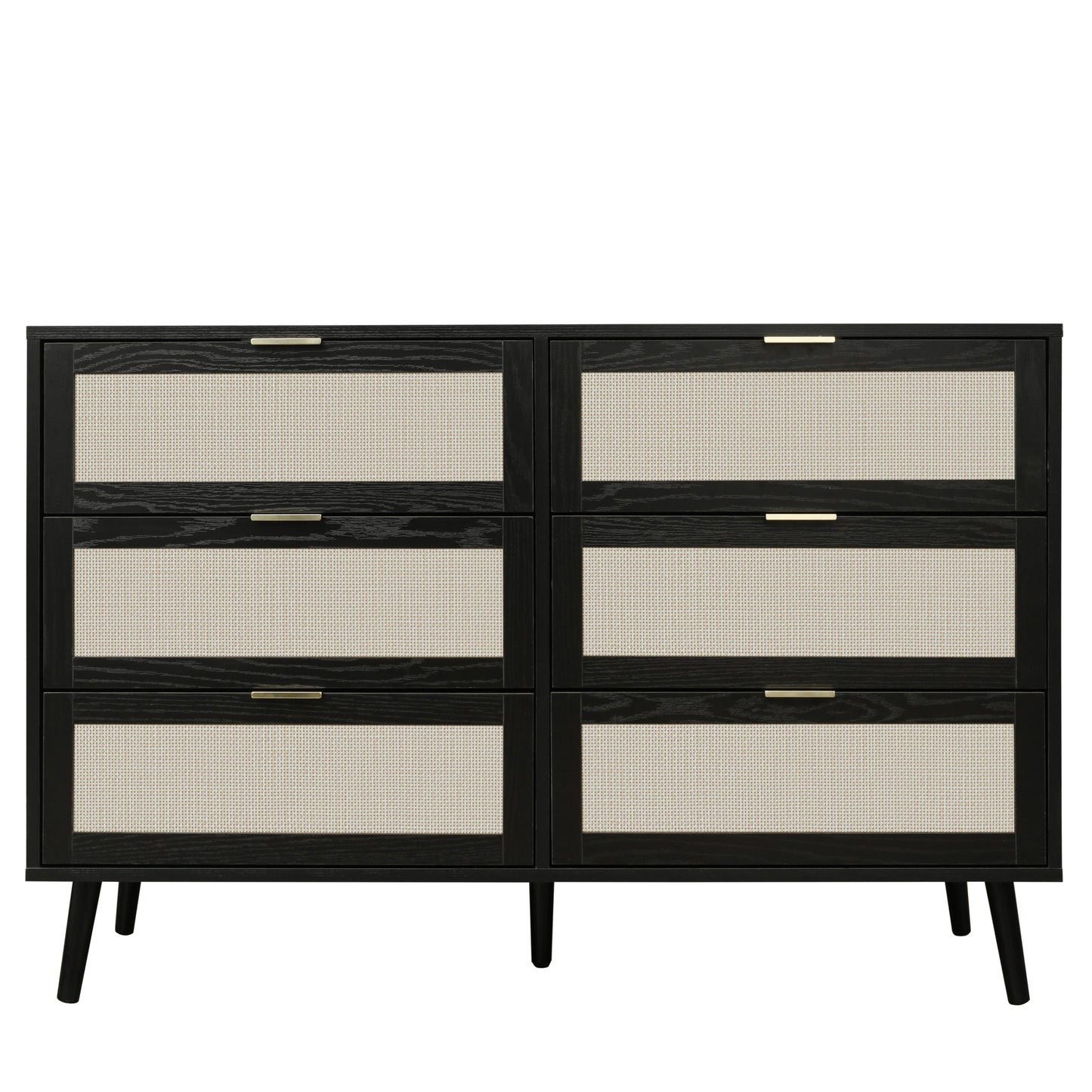 Chic Black Wooden Dresser