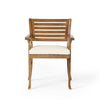 Charming Outdoor Wood Dining Chairs (Set of Two)