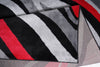 Chic Jersey Area Rug - Bold Black & Red for Your Living Room