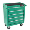 Green Rolling Tool Cart with 5 Drawers