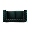 Charming Velvet Chesterfield Loveseat