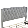 Velvet Dream Bed with Tufted Headboard and Storage