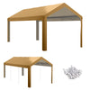 Beige Portable Carport Canopy Cover