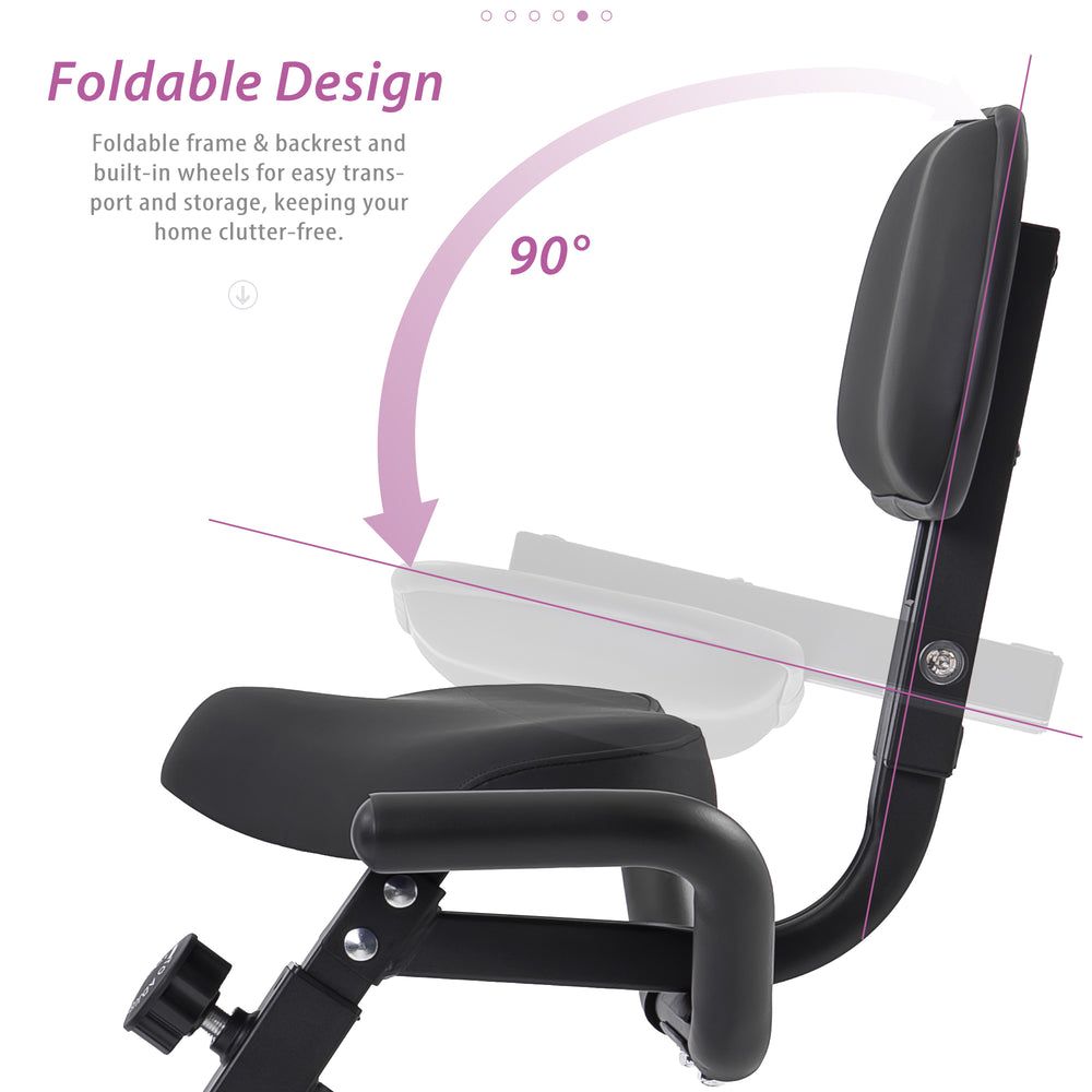 FitFold Bike: Versatile Upright & Recline Workout Station