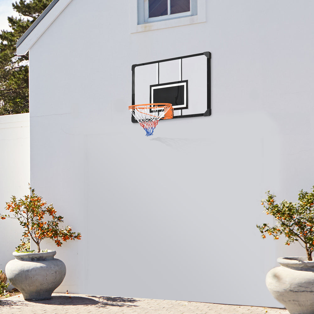 Soozier Indoor/Outdoor Wall-Mounted Basketball Hoop