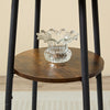 Chic Round Dining Set with Storage & Stylish Bar Chairs